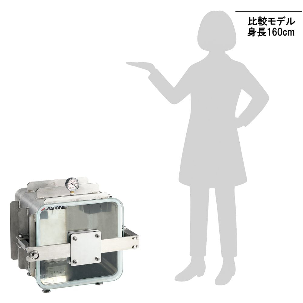 3-6769-02 ステンレス真空デシケーター 664×602×606mm SSVD-450 【AXEL