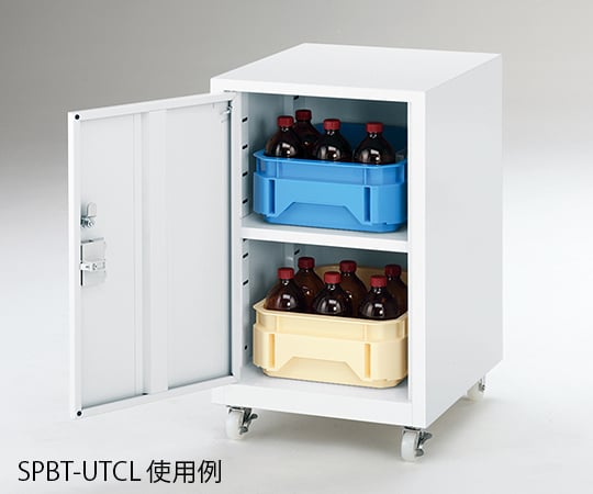 3-6772-01 薬品トレーユニット（UT-Lab.） 400×450×652mm 左扉 SPBT-UTCL