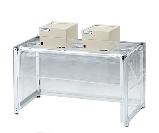 アズワン3-6789-02折りたたみ粉体計量ドラフトファンユニット2台付き1000×500×550（700）【1個】(as1-3-6789-02)