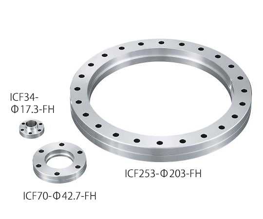 3-679-03 固定穴あきフランジ ICF34-Φ19.1-FT