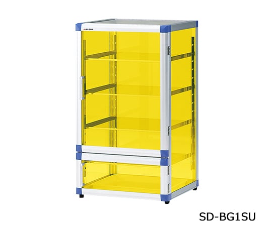 【送料定額】アズワン3-6816-02スタンダードデシケーターBG（UVC）574×517×1020mmステンレス棚・ゴム足付き【1個】(as1-3-6816-02)