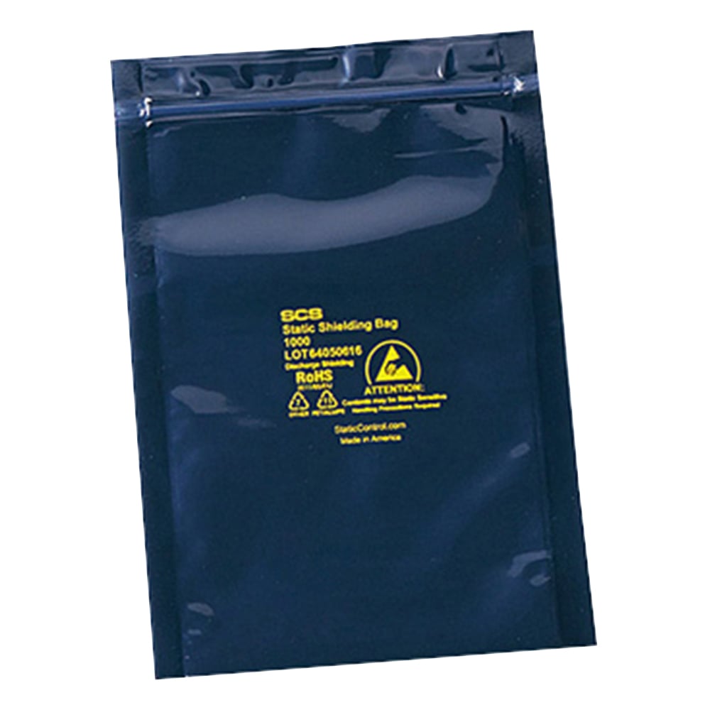 ESDシールドバッグ（4層タイプ） ジッパー付き 250×300×0.076 1箱（100枚入）