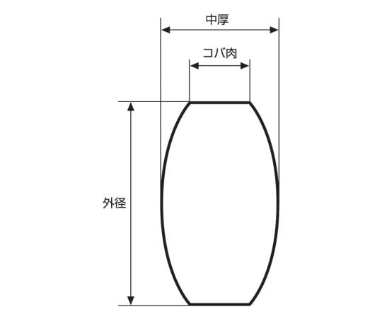 3-6969-01 両凸レンズ φ5mm 焦点距離:5mm バックフォーカス:3.93mm