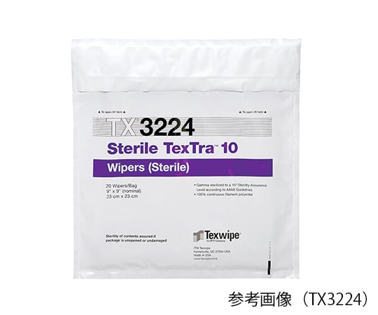 テックスワイプ(Texwipe) 3-6990-05滅菌テクストラ10 Sterile TexTra(TM)10 230×230mm