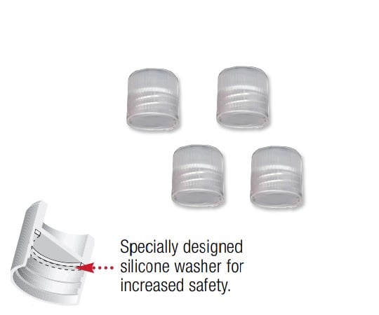 Simport3-7005-11サンプルチューブ（外ネジ）用キャップT502Nナチュラル1000個入【1袋(1000個入)】(as1-3-7005-11)