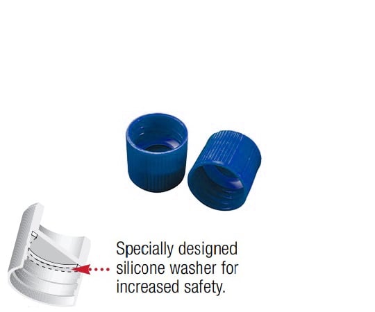 Simport3-7005-12サンプルチューブ（外ネジ）用キャップT502B青1000個入【1袋(1000個入)】(as1-3-7005-12)