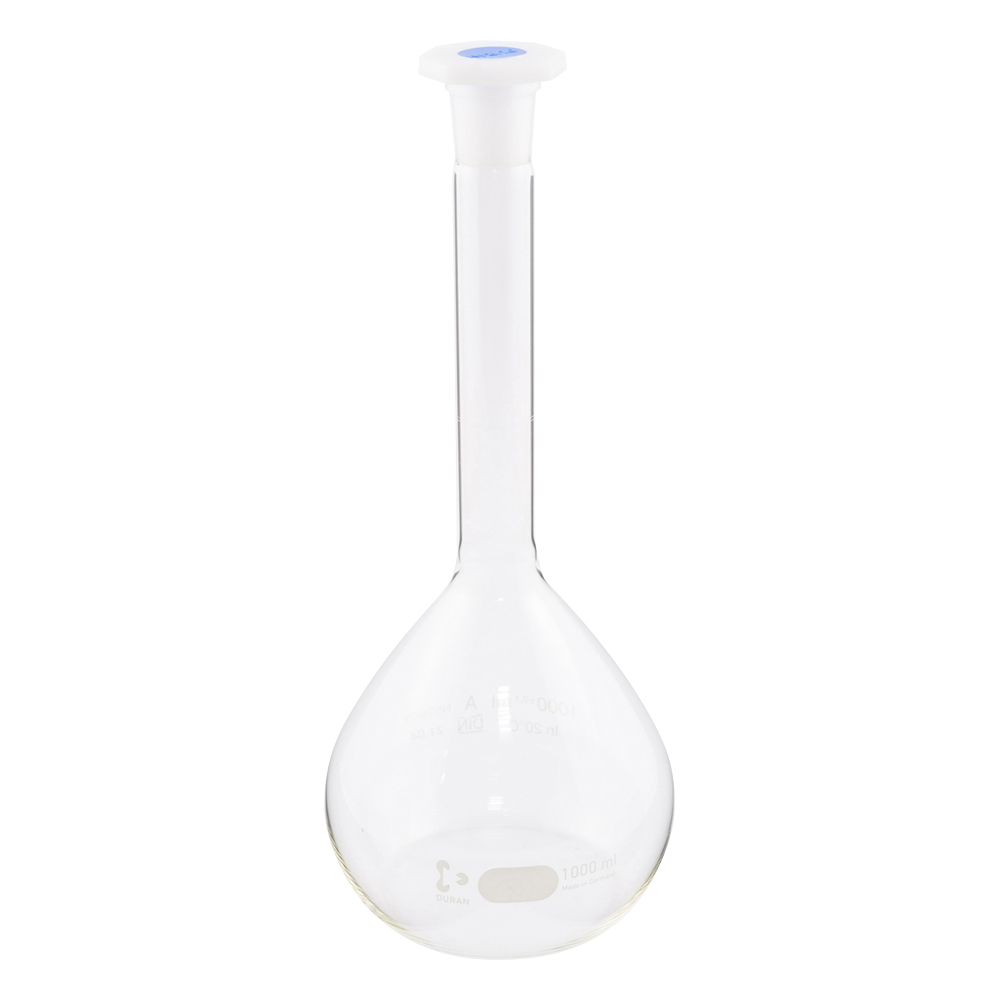 メスフラスコ ClassA 1000mL 校正証明書付