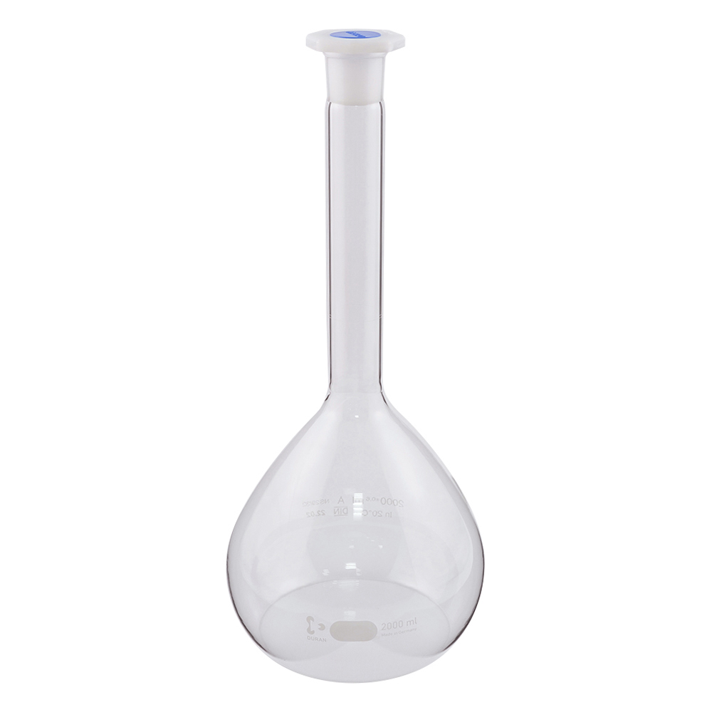 メスフラスコ ClassA 2000mL 校正証明書付