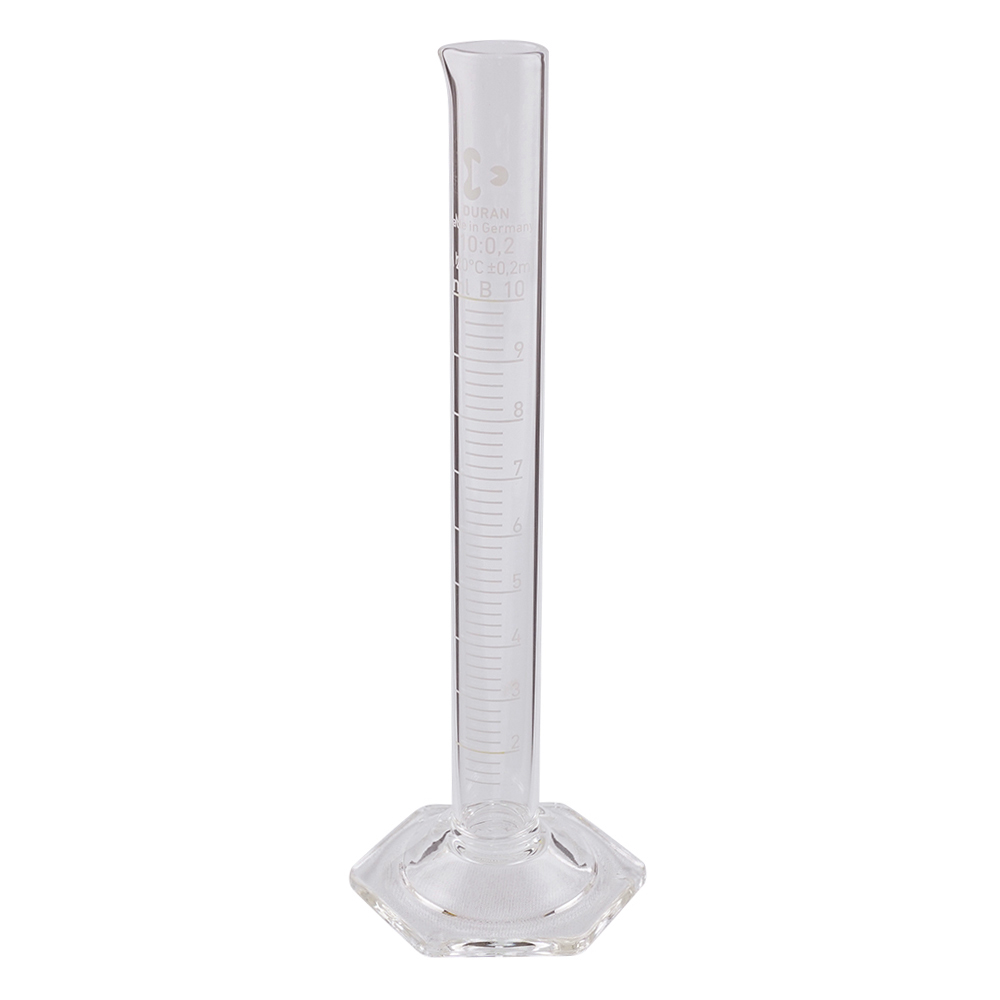 メスシリンダー DURANR 10mL 英語版校正証明書付