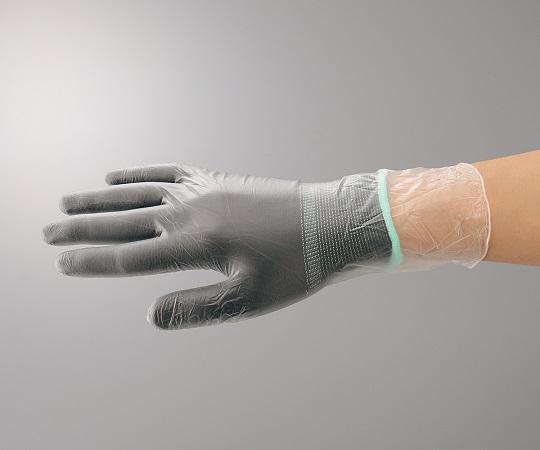 アズピュア（アズワン）3-7380-04　アズピュアインナー手袋ブラック　オーバーロック・ポリエステル製　S　10双入　