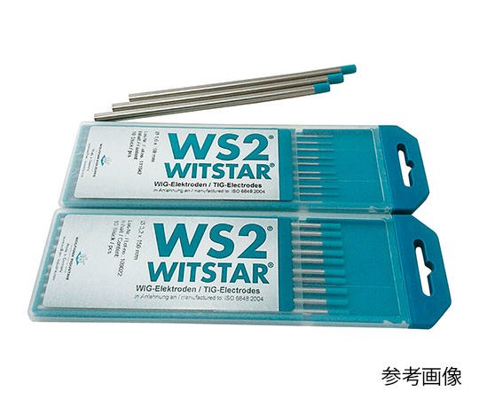 3-7516-07 タングステンTIG電極溶接棒 10本 WS2-4.0