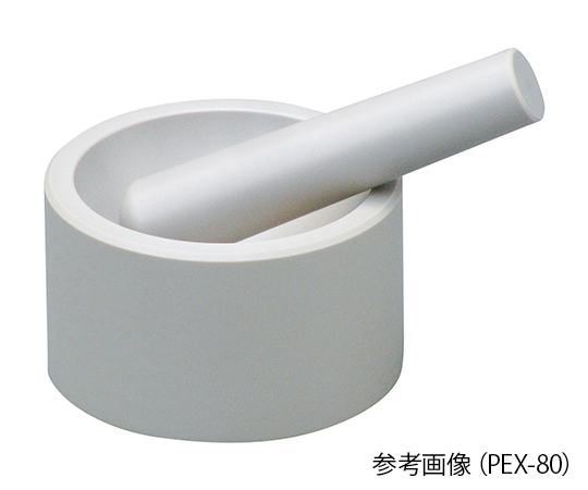 3-7616-01 PEEK乳鉢（乳棒付）内寸Φ50×20mm PEX-60