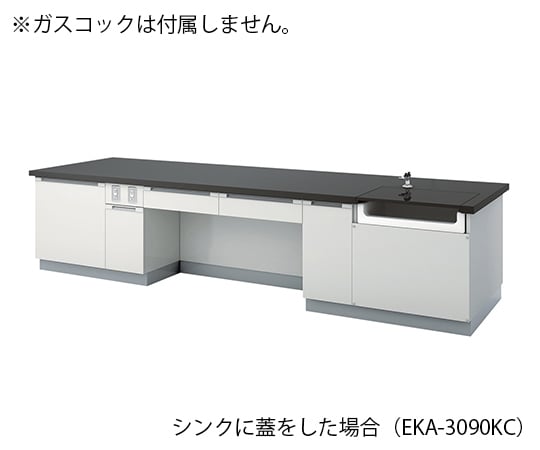 【大型商品※送料別途】アズワン3-7659-01　教師用実験台 2400×900×800 mm　EKA-2490KC