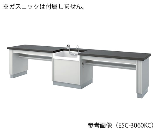 【大型商品※送料別途】アズワン3-7665-01　生徒用実験台 3000×600×700 mm　ESC-3060KCL