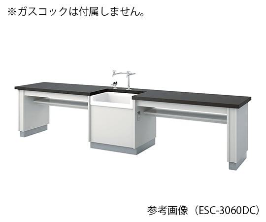 【大型商品※送料別途】アズワン3-7666-01　生徒用実験台 3000×600×700 mm　ESC-3060DCL