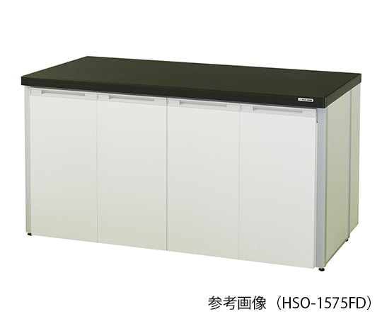 3-7730-02 サイド実験台 (フレ-ムタイプ・折れ扉付き) 900×750×800 mm HSO-975FD