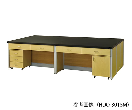 【大型商品※送料別途】アズワン3-7743-02　中央実験台 (木目調タイプ) 2400×1200×800 mm　HDO-2412M