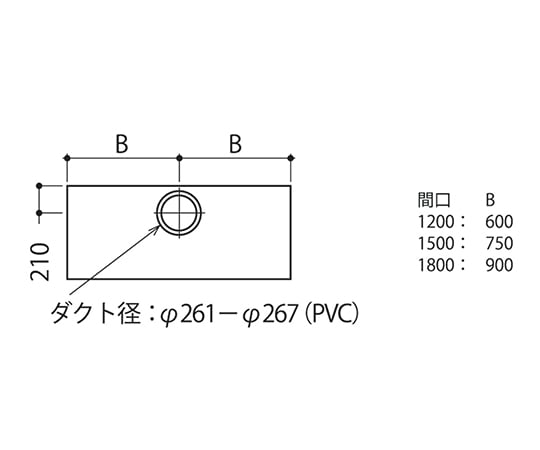 【大型商品※送料別途】アズワン3-7755-01　ヒュームフード(低風量タイプ)　1200×750×2400mm　ALB-1200