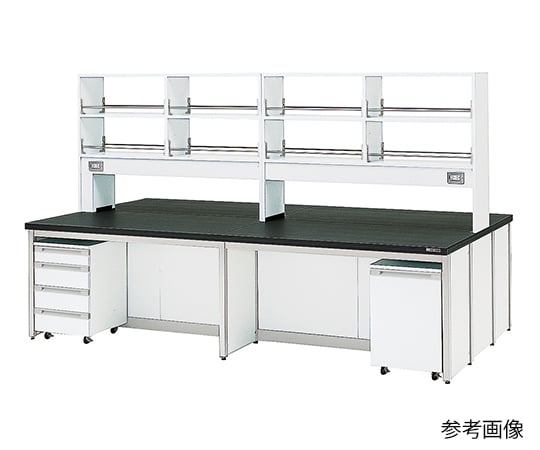 【大型商品※送料別途】アズワン3-7920-01　中央実験台 (フレ-ムタイプ) 1800×1200×800/1800 mm　HCJ-1812