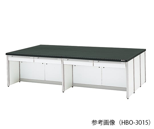 【大型商品※送料別途】アズワン3-7926-01　中央実験台 (フレ-ムタイプ) 1800×1200×800 mm　HBO-1812