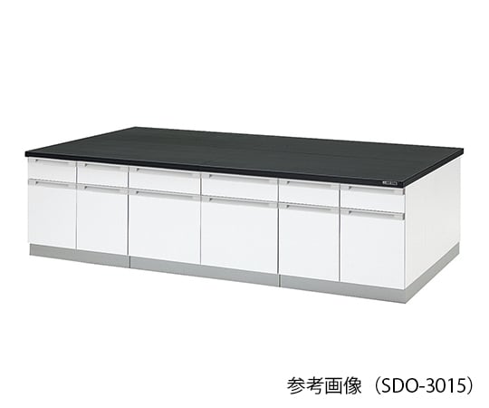 【大型商品※送料別途】アズワン3-7934-01　中央実験台 (木製タイプ) 1800×1200×800 mm　SDO-1812