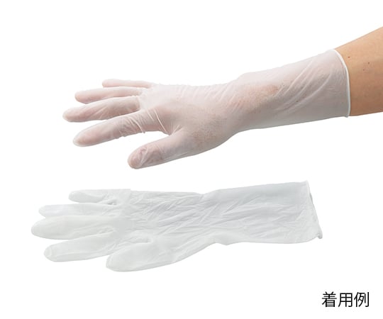 3-7959-01 ニトリル手袋 クリアグリップ XSサイズ GN09 XS