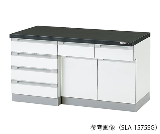 3-8038-02 サイド実験台 (木製・アイランドタイプ) 1200×600×800 mm SLA-1260SG