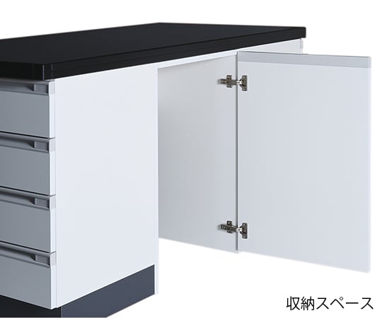 【大型商品※送料別途】アズワン3-8043-01　中央実験台 (木製タイプ・収納スペ-ス付き) 1800×1500×800 mm　SBO-1815SY