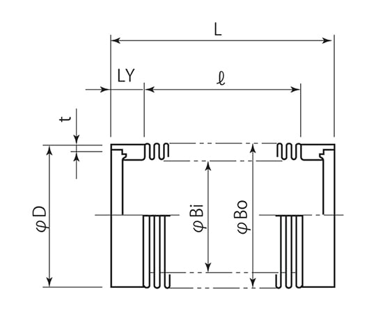 3-8156-11 成型ベローズ （コンフラットおよび端管接続） IC32B