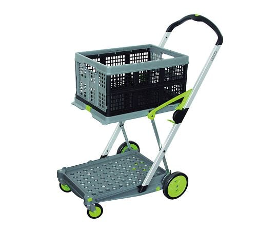 3-8191-01 折り畳みコンテナ付き2段台車（Clax Mobil Trolley） 0040002