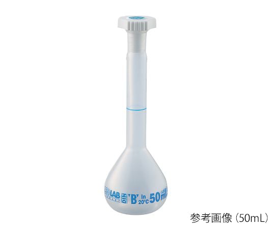 3-8265-03 PP製メスフラスコ 100mL PPMS-100 014.03.100