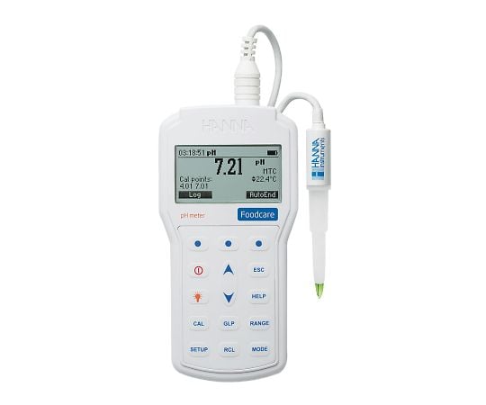 3-829-01 pH・温度計（半固形食品・乳製品用） HI98161