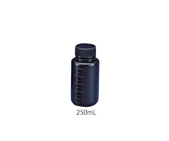 3-8294-02 フッ素ガスコーティング容器（遮光タイプ） 250mL JFWB-250