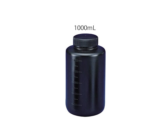 3-8294-04 フッ素ガスコーティング容器（遮光タイプ） 1000mL JFWB-1000