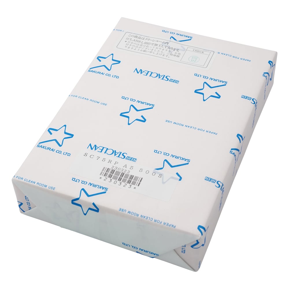 クリーンルーム用無塵紙A5　スタクリン　1冊（500枚入）　ピンク