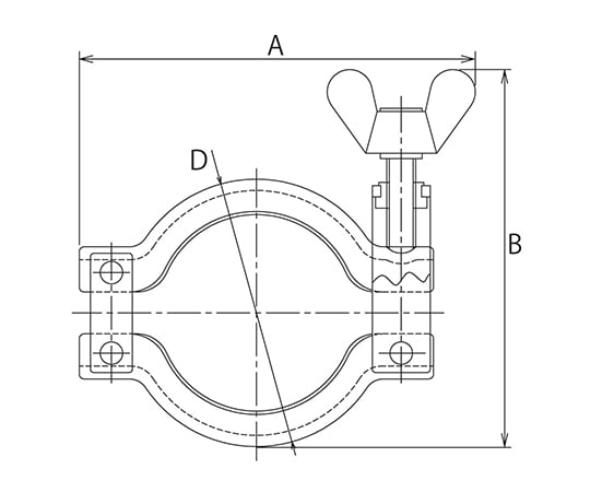 3-8345-02 クランプ（低圧用） 2S 2L-2S