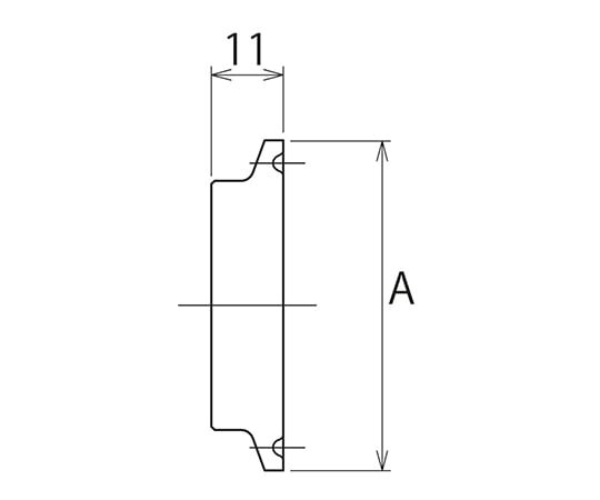 3-8349-02 ブラインドへルール（SUS304） 2S FB-S1-2S