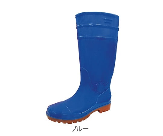 3-8453-01 先芯入耐油安全長靴 SEFUMATE SAVER ブルー 24.5cm 8894