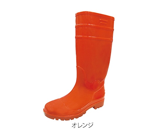 3-8454-05 先芯入耐油安全長靴 SEFUMATE SAVER オレンジ 26.5cm 8894