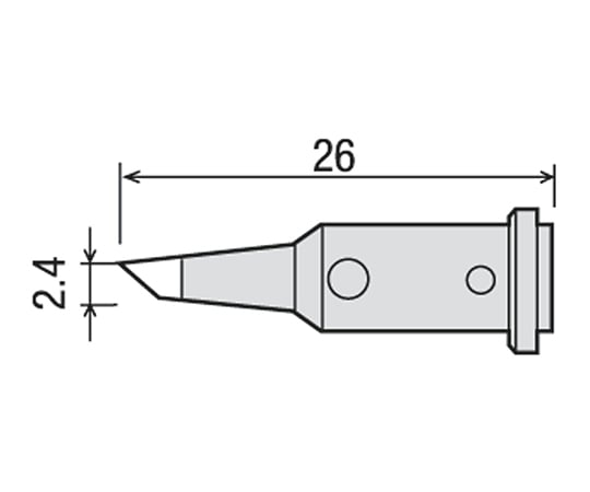 ガス式はんだこて（ポータソルプロ） 交換こて先（2.4mm） GP-510RT-2.4C