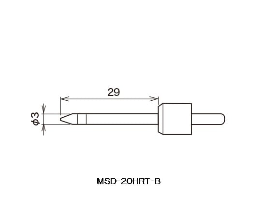 太洋電機産業(goot)3-8475-11交換こて先MSD-20HRT-B【1個】(as1-3-8475-11)
