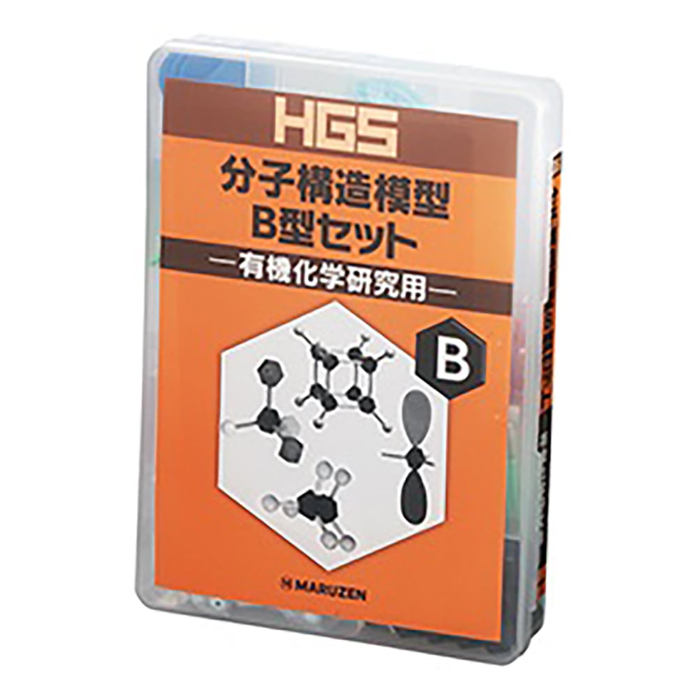 3-8476-02 HGS分子構造模型 有機化学研究用 B型セット 【AXEL