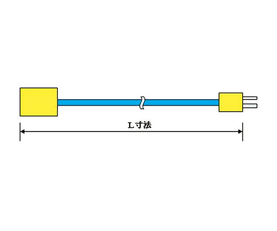 3-8517-03 熱電対変換延長ケーブル TCN2F1M-1-TNK0.65