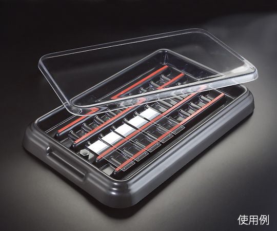 3-8609-03 染色トレー StainTray（TM） クリアカバー付（大） M920-1