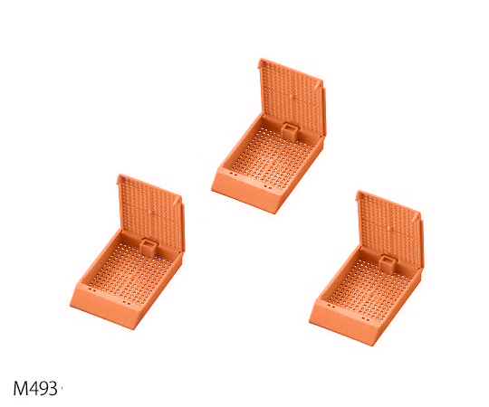 3-8703-10 包埋カセット（バルクタイプ） オレンジ 500個×3箱入 M493-11