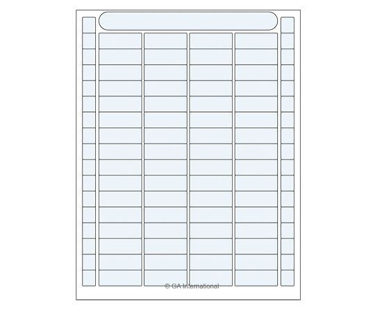 GAInternational3-8727-01透明低温オートクレーブラベルＤＦＬＴ６２【1袋(64ラベル×16シート入)】(as1-3-8727-01)