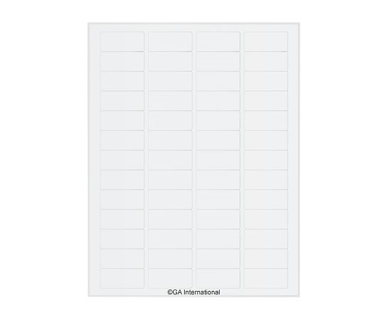 GAInternational3-8730-05透明リムーバブル低温ラベルＴＲＣＬ－８【1袋(52ラベル×16シート入)】(as1-3-8730-05)