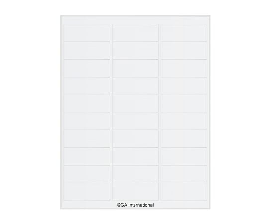 GAInternational3-8730-06透明リムーバブル低温ラベルＴＲＣＬ－３【1袋(30ラベル×16シート入)】(as1-3-8730-06)