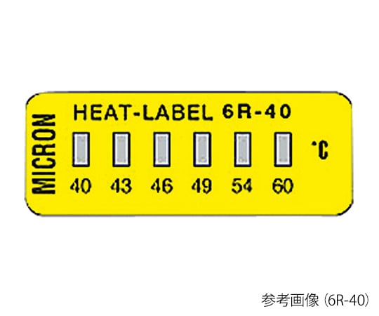 3-8756-01 ヒートラベル（不可逆性） 6R-40