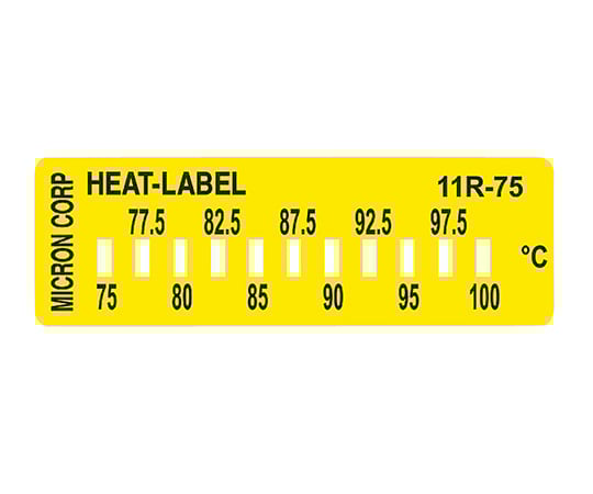 ミクロン3-8758-01ヒートラベル11R-75【1箱(10枚入)】(as1-3-8758-01)